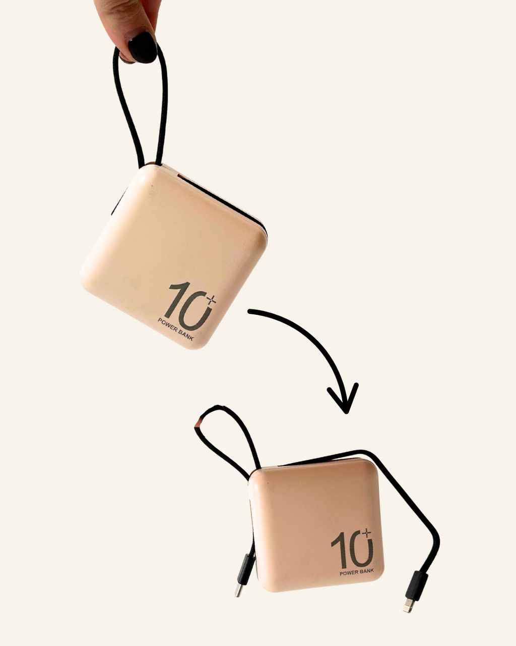 Re-usable Ultra-Portable 10,000mAh Power Bank