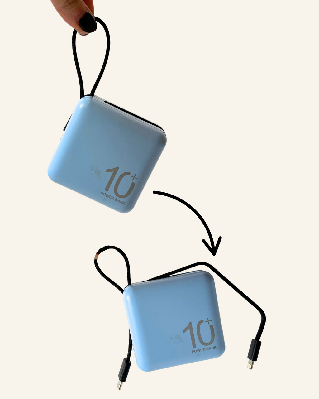 Re-usable Ultra-Portable 10,000mAh Power Bank