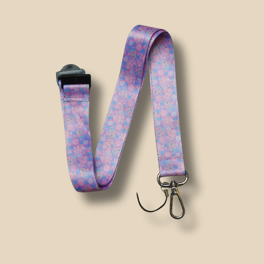 Satin Lanyard With Plastic Breakaway clip