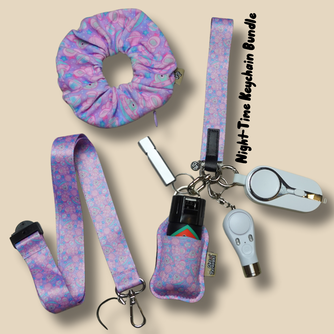 Galaxy Guard Night-Time Bundle UK Legal Safety Keychain Kits