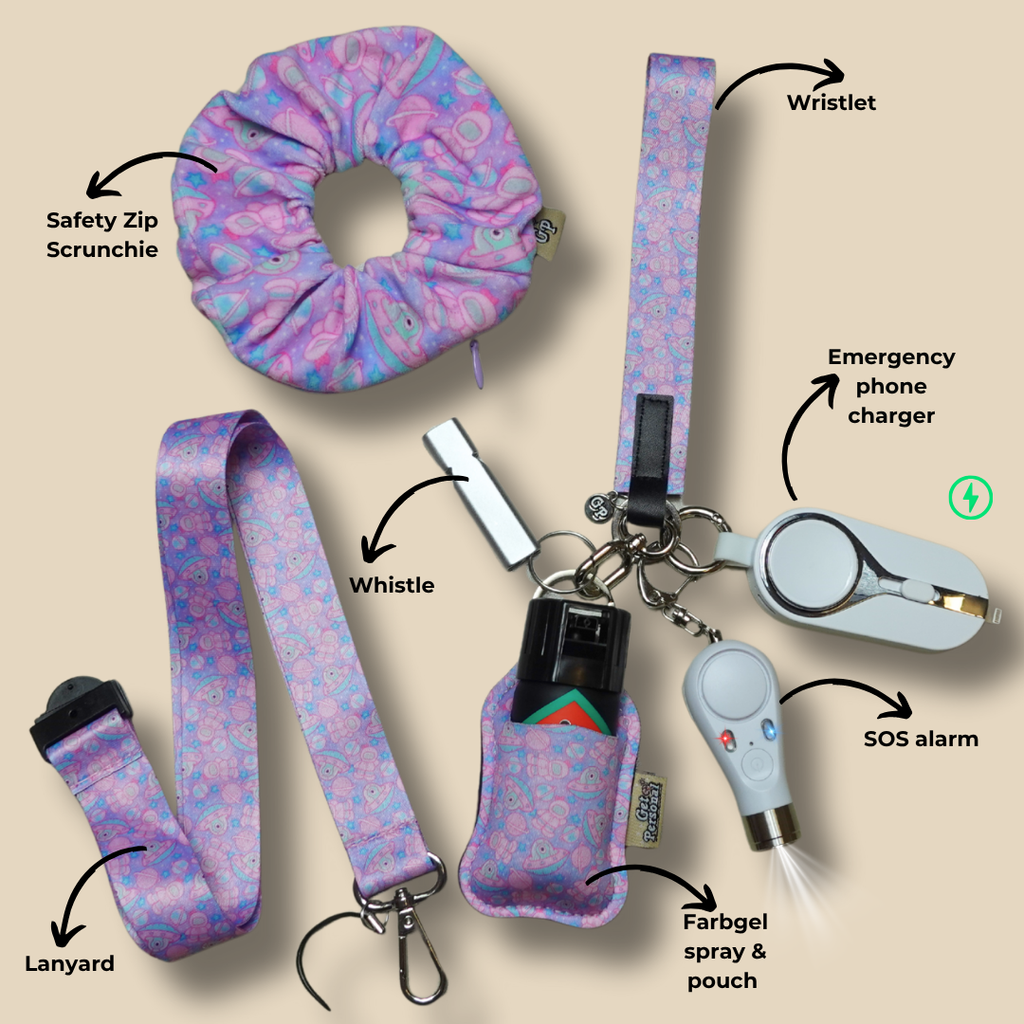 Galaxy Guard Night-Time Bundle UK Legal Safety Keychain Kits