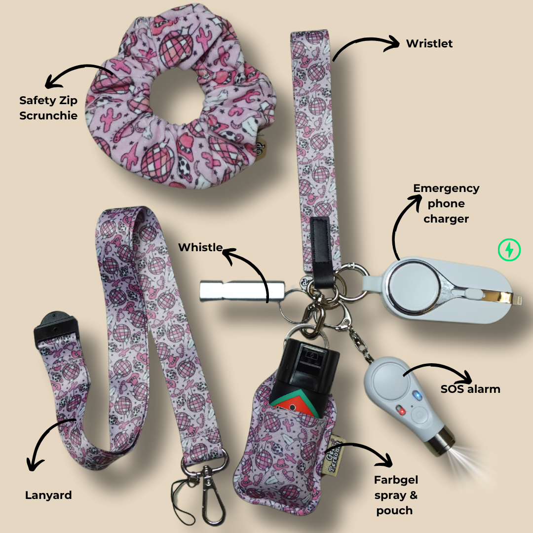 Saddle Safe Night-Time Bundle UK Legal Safety Keychain Kits