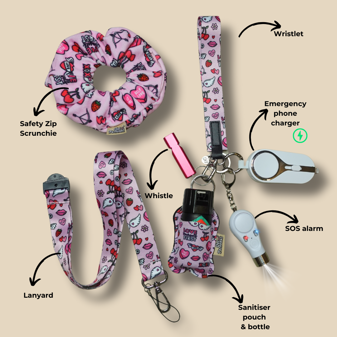 Self-Love club Night-Time Bundle UK Legal Safety Keychain Kits