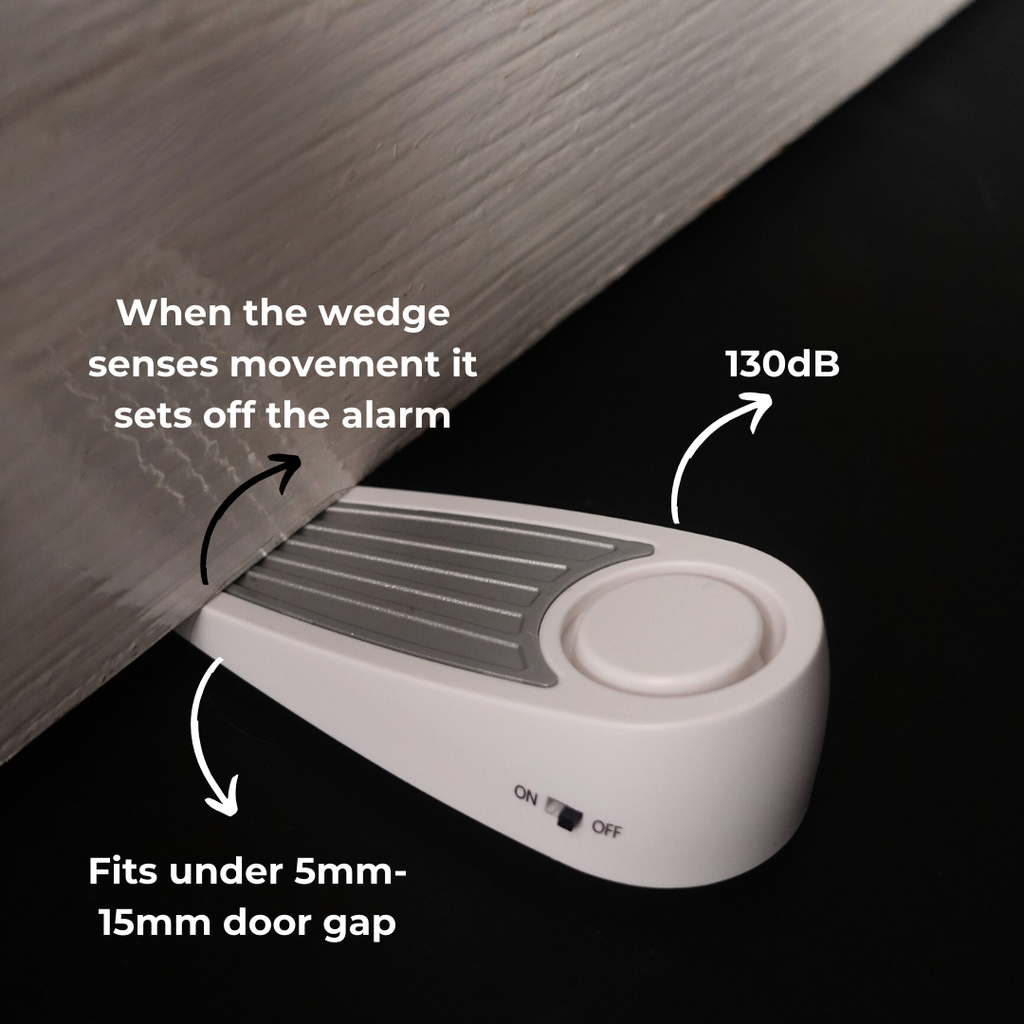 Small Get Personal Door Wedge Alarm - Perfect for Travelling/Using in house