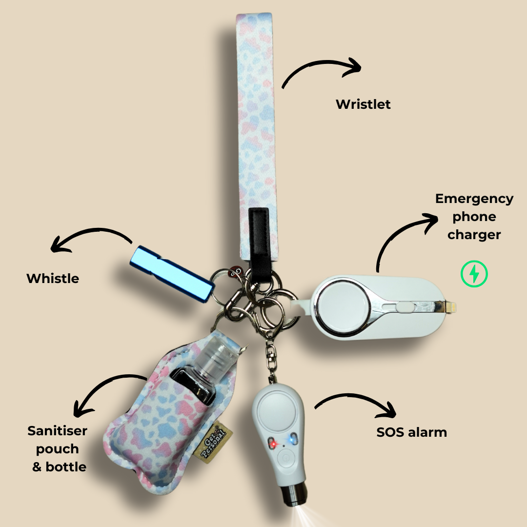 Multi-Moo Night-Time Children's UK Legal Safety Keychain Kits