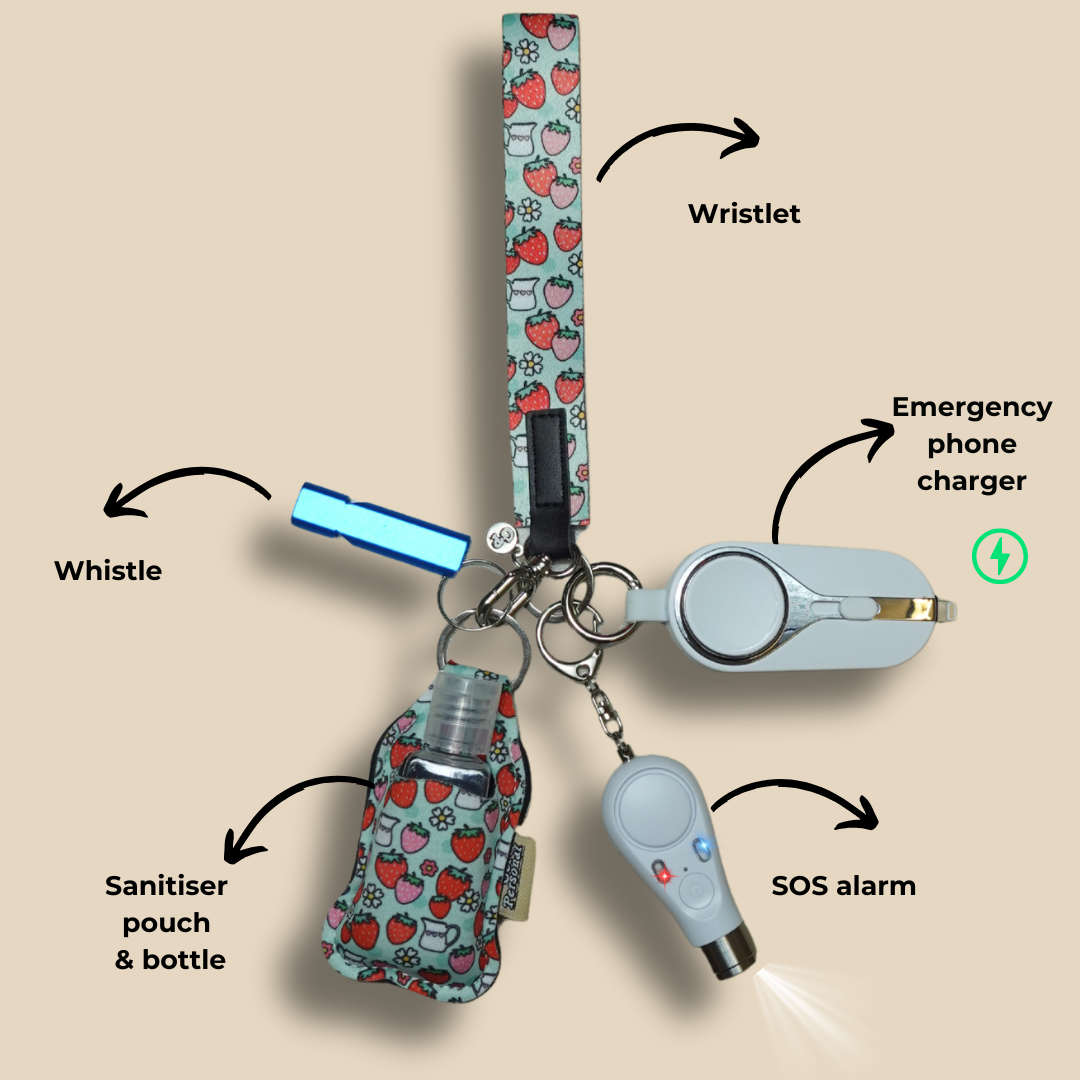 Strawberry Dream Night-Time Children's UK Legal Safety Keychain Kits