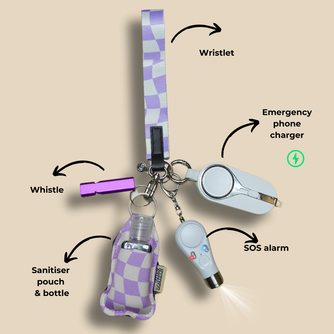 Groovy Check Night-Time Children's UK Legal Safety Keychain Kits