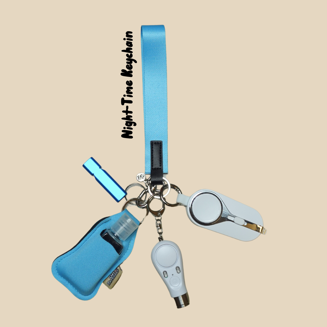 All Blue Night-Time Children's UK Legal Safety Keychain Kits