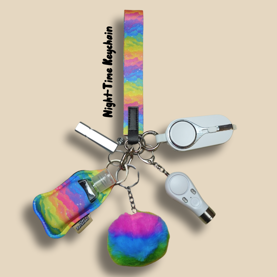 Rainbow Buddy Night-Time Children's UK Legal Safety Keychain Kits
