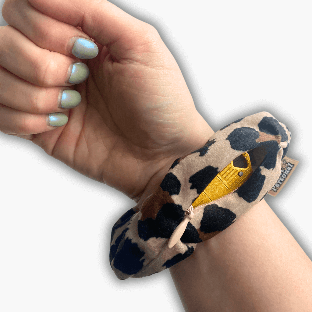 Fierce & fearless Zip Safety Scrunchie