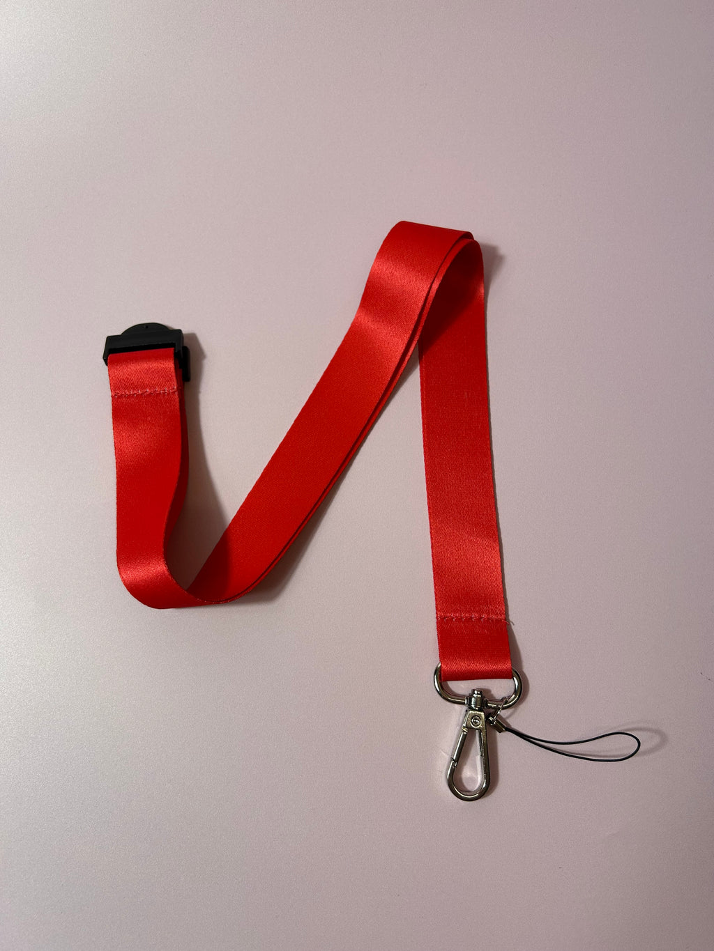 Satin Lanyard With Plastic Breakaway clip