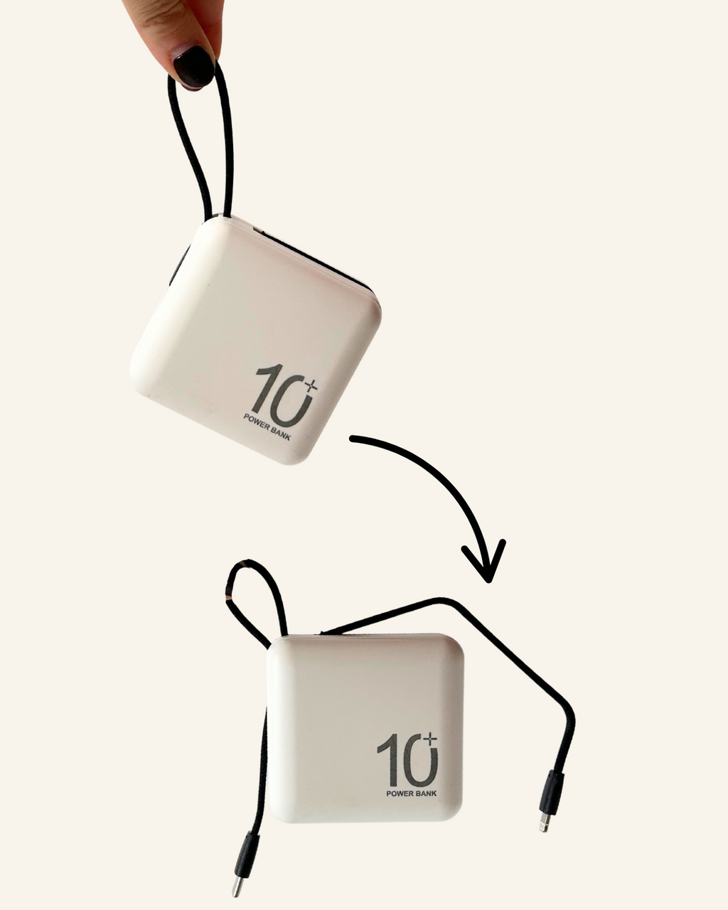 Re-usable Ultra-Portable 10,000mAh Power Bank