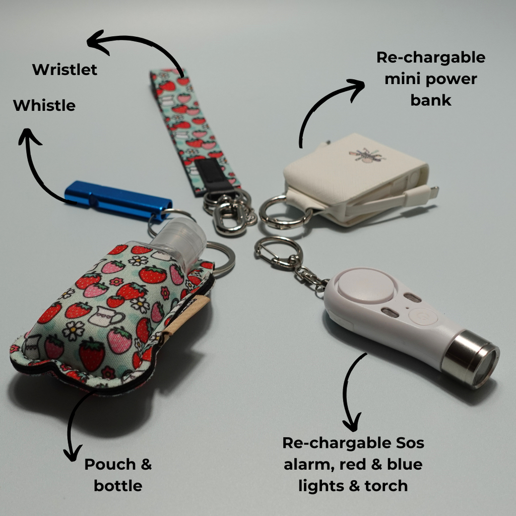 Night-Time Safety Keychain Set | Personal Safety Essentials for Everyday Protection