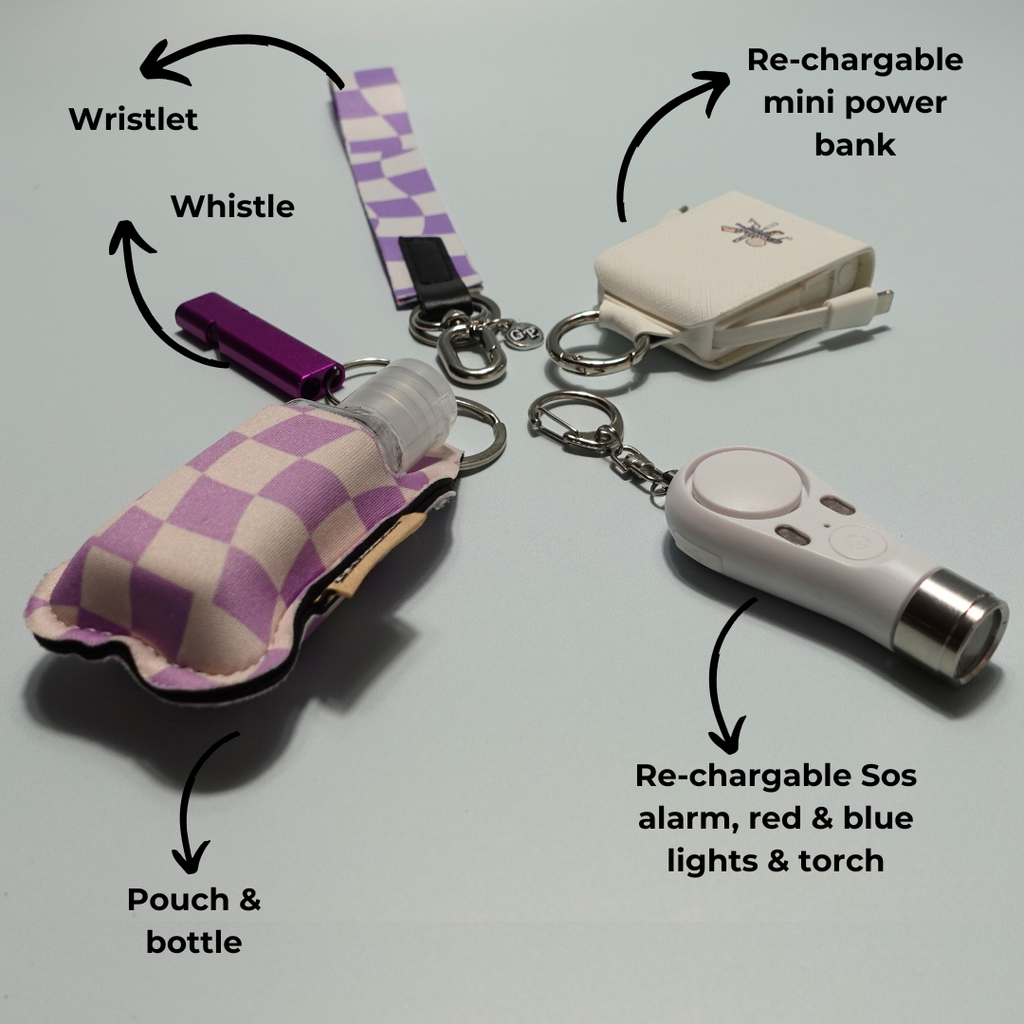 Night-Time Safety Keychain Set | Personal Safety Essentials for Everyday Protection