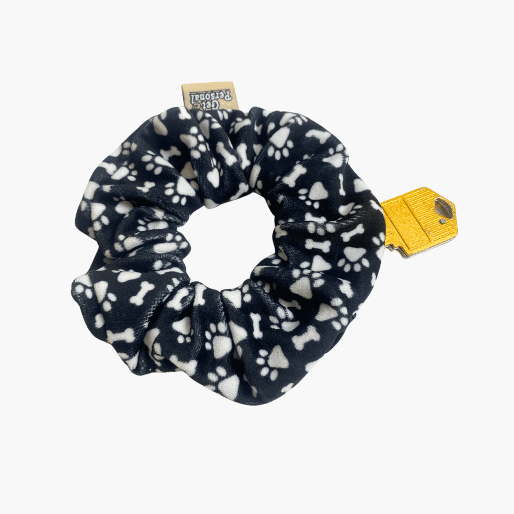 Paw Print Zip Safety Scrunchie