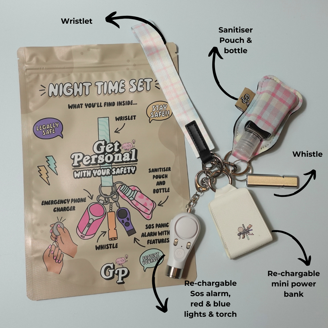 Night-Time Cotton Candy | Personal Safety Essentials for Everyday Protection (Worth £46.99)