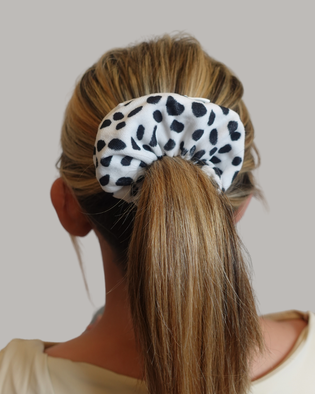 Dalmatian Zip Safety Scrunchie