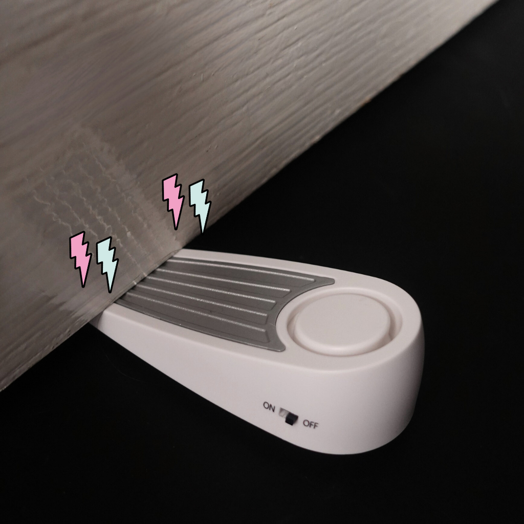 Small Get Personal Door Wedge Alarm - Perfect for Travelling/Using in house