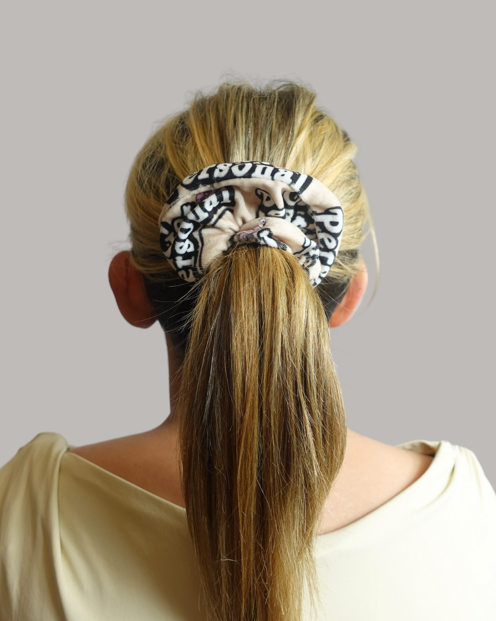 Get personal Zip Safety Scrunchie