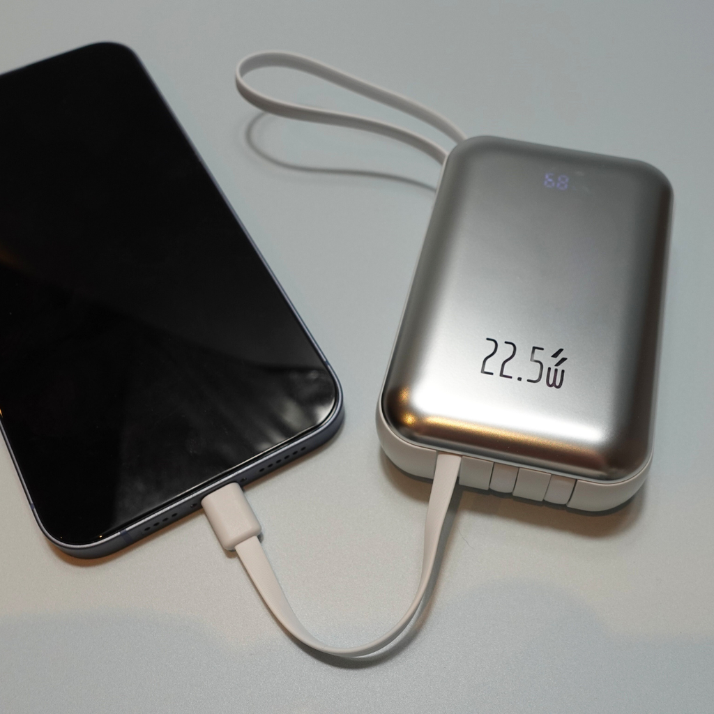10,000mAh Power Bank | Fast-Charging Phone Charger with Torch &amp; Built-In USB Port