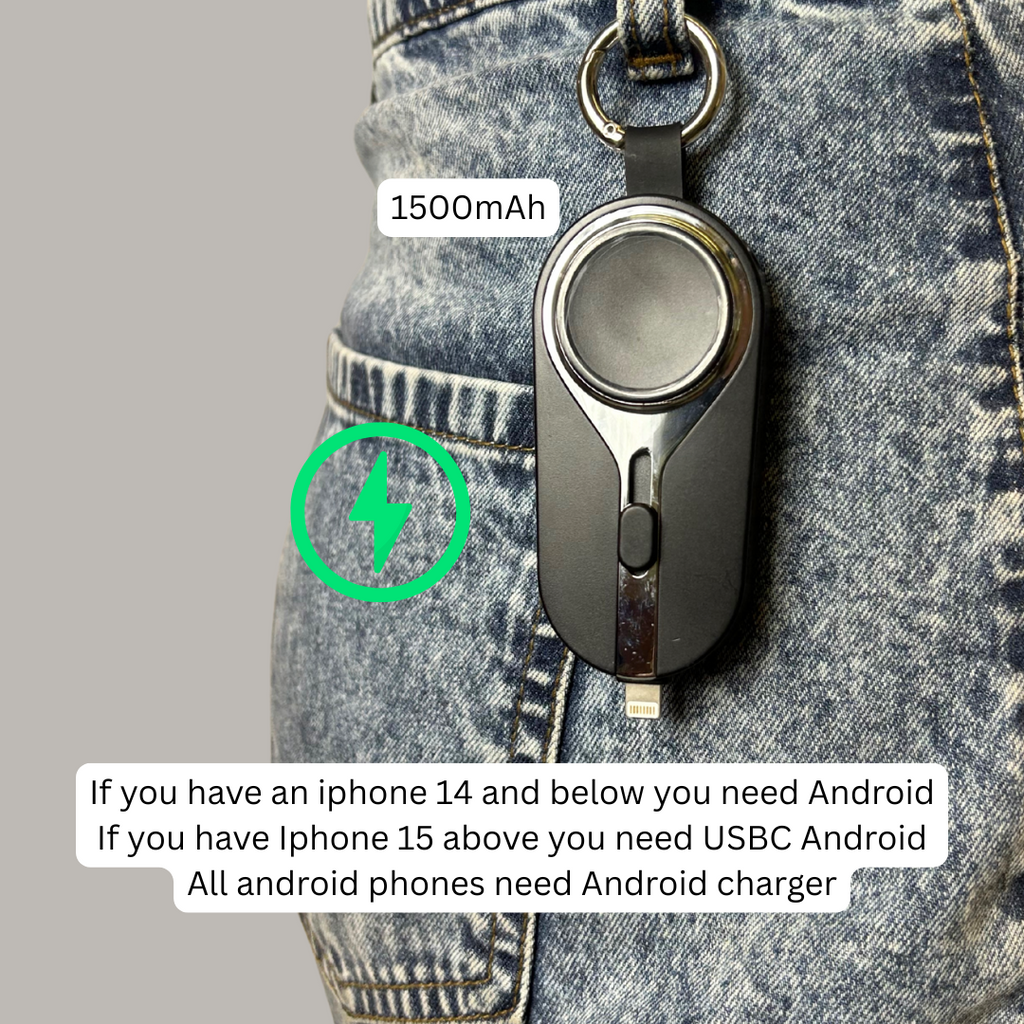 1500mAh Emergency Keyring Powerbank