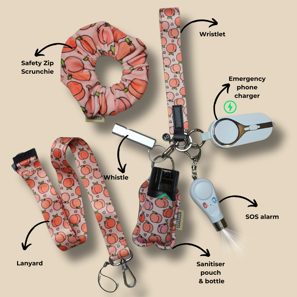 Peachy Perfect Night-Time Bundle UK Legal Safety Keychain Kits