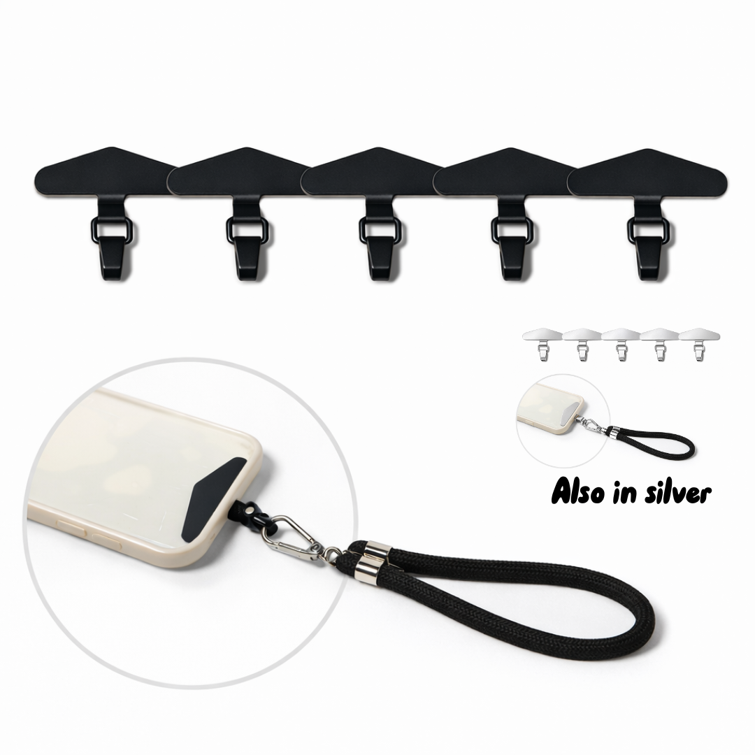 Pack of six - Phone Lanyard Attachments metal connecters