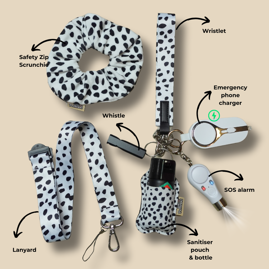 Dalmation Guard Night-Time Bundle UK Legal Safety Keychain Kits