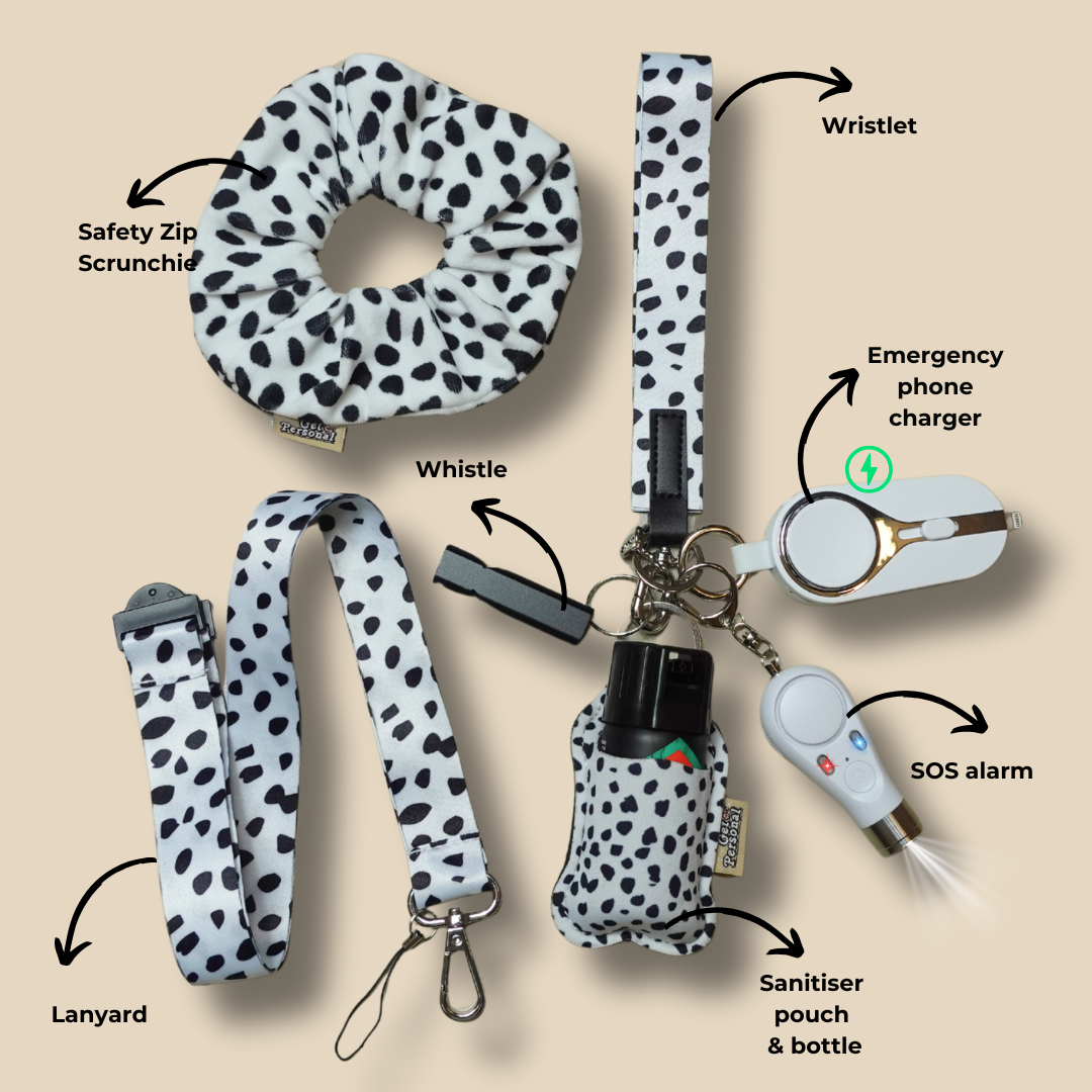 Dalmation Guard Night-Time Bundle UK Legal Safety Keychain Kits
