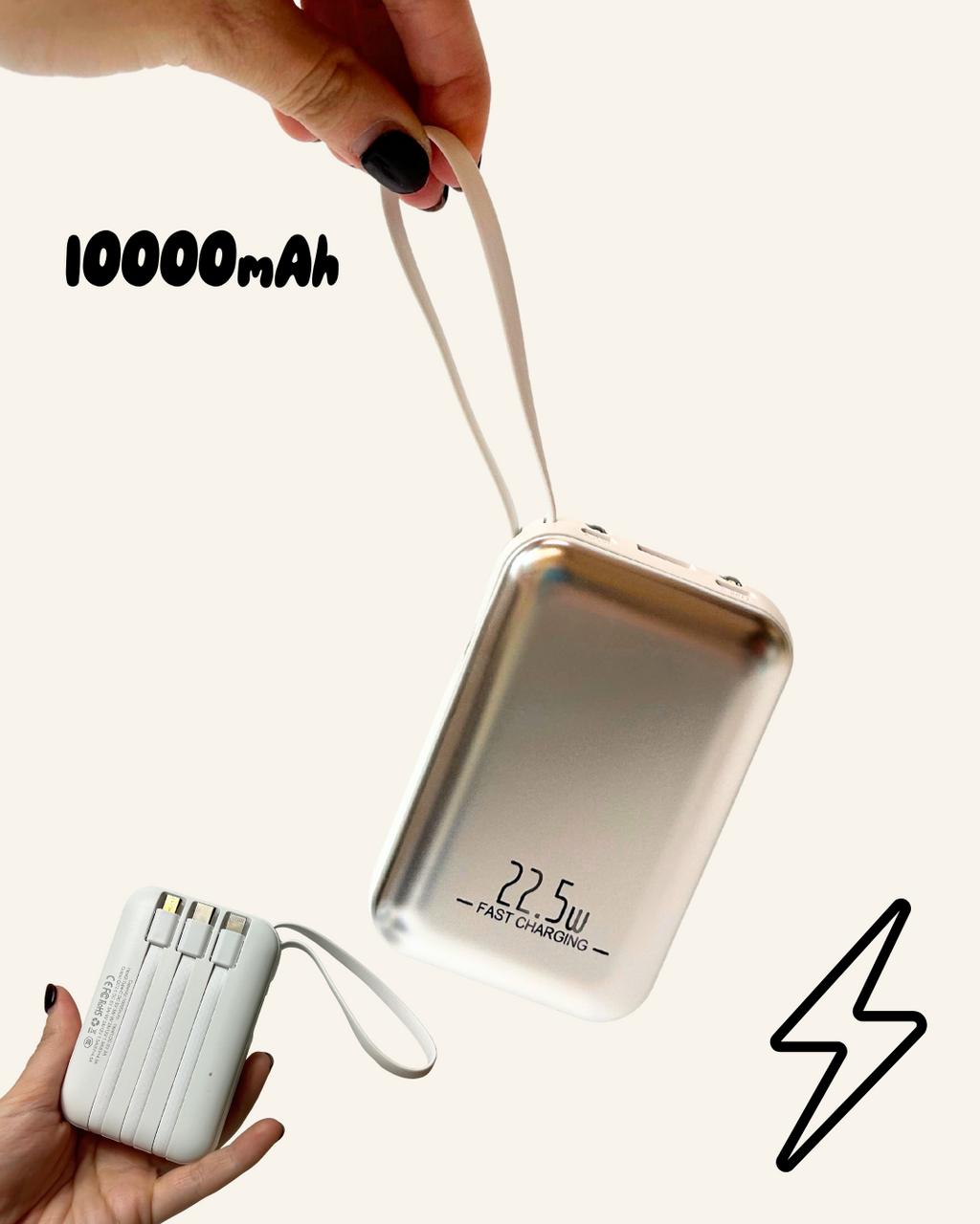 Reusable 10,000mAh Power bank