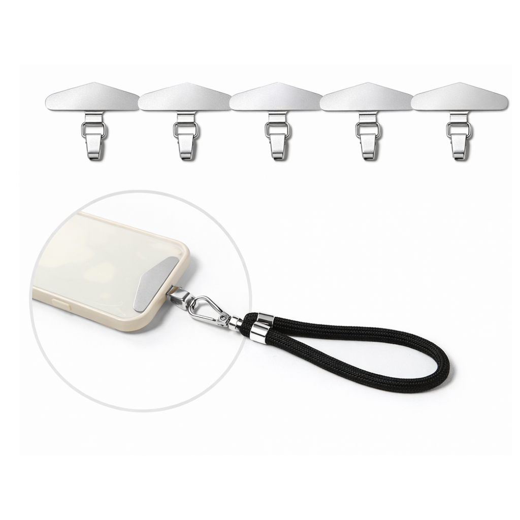 Pack of six - Phone Lanyard Attachments metal connecters