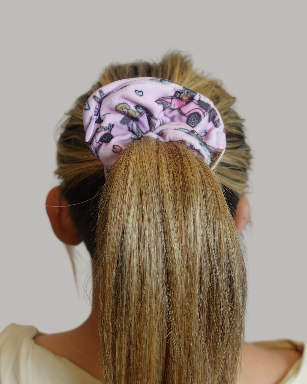 Pick Up Pup Zip Safety Scrunchie