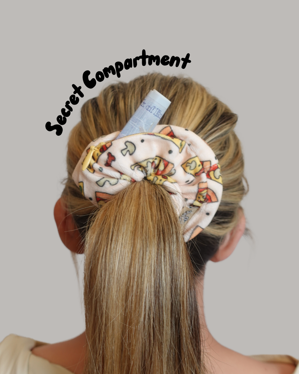 Bone Appetit Zip Safety Scrunchie