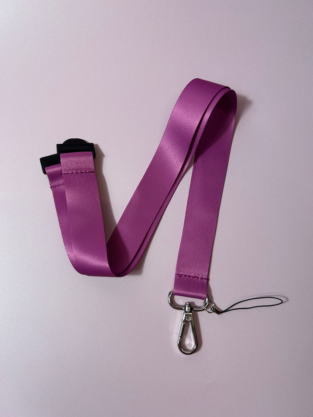 Satin Lanyard With Plastic Breakaway clip
