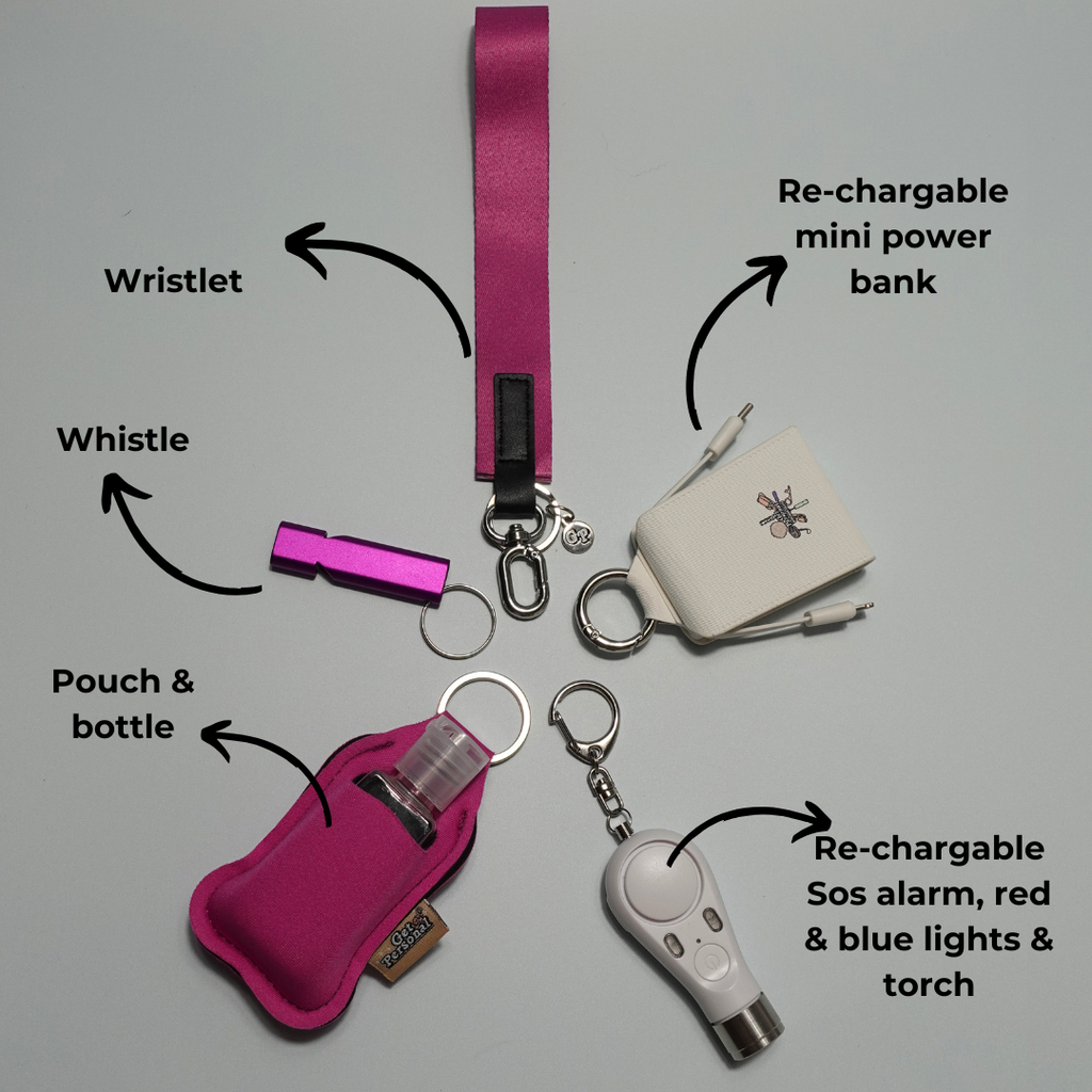Night-Time Safety Keychain Bundle | Personal Safety Essentials for Everyday Protection (Worth £46.99)