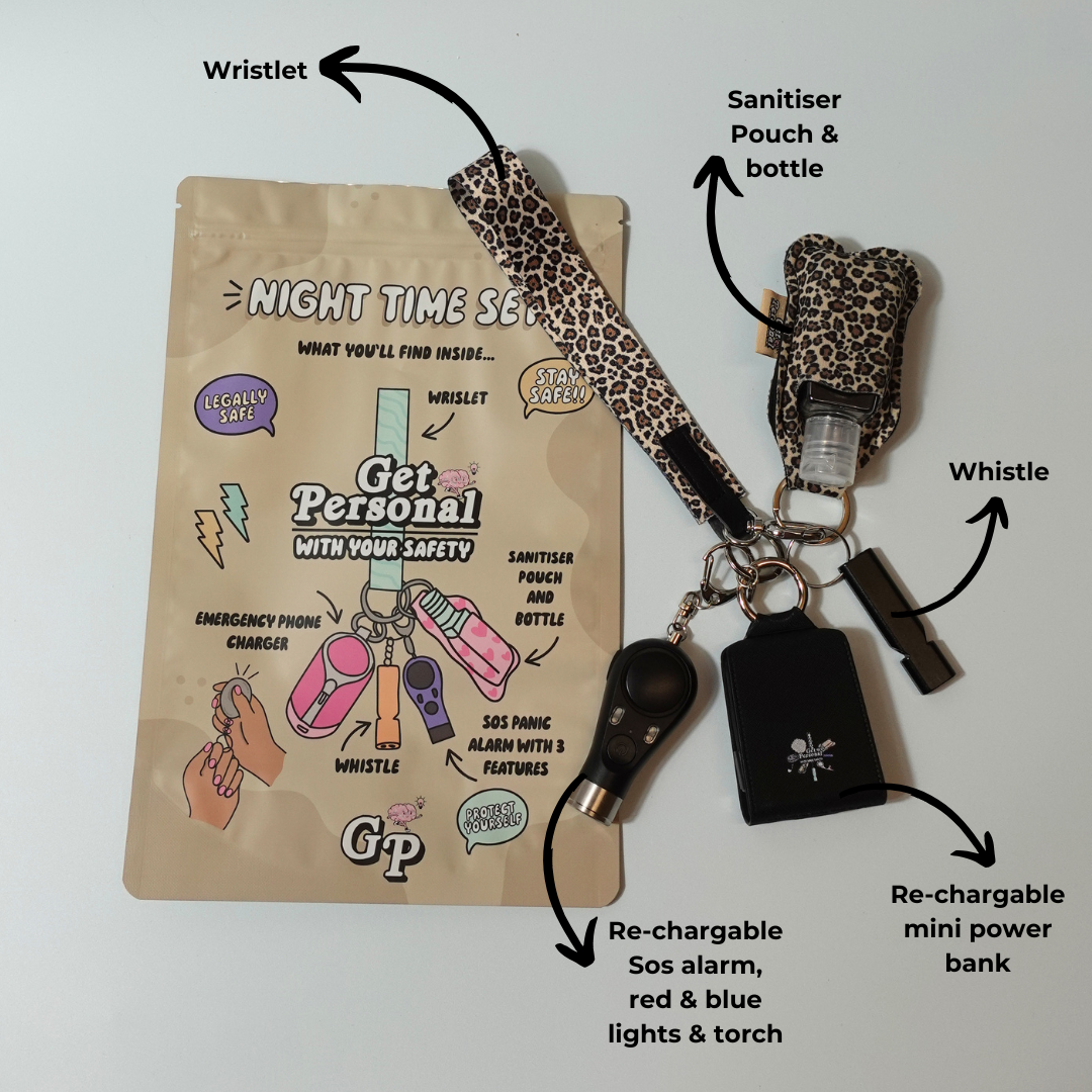 Night-Time Safety Kids Keychain Bundle | Personal Safety Essentials for Everyday Protection (Worth £46.99)