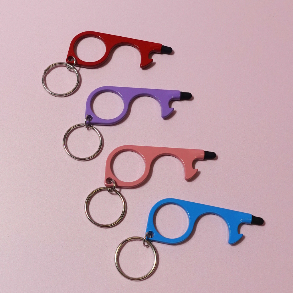 Black 3-in-1 No touch Stylus, Door & Bottle Opener