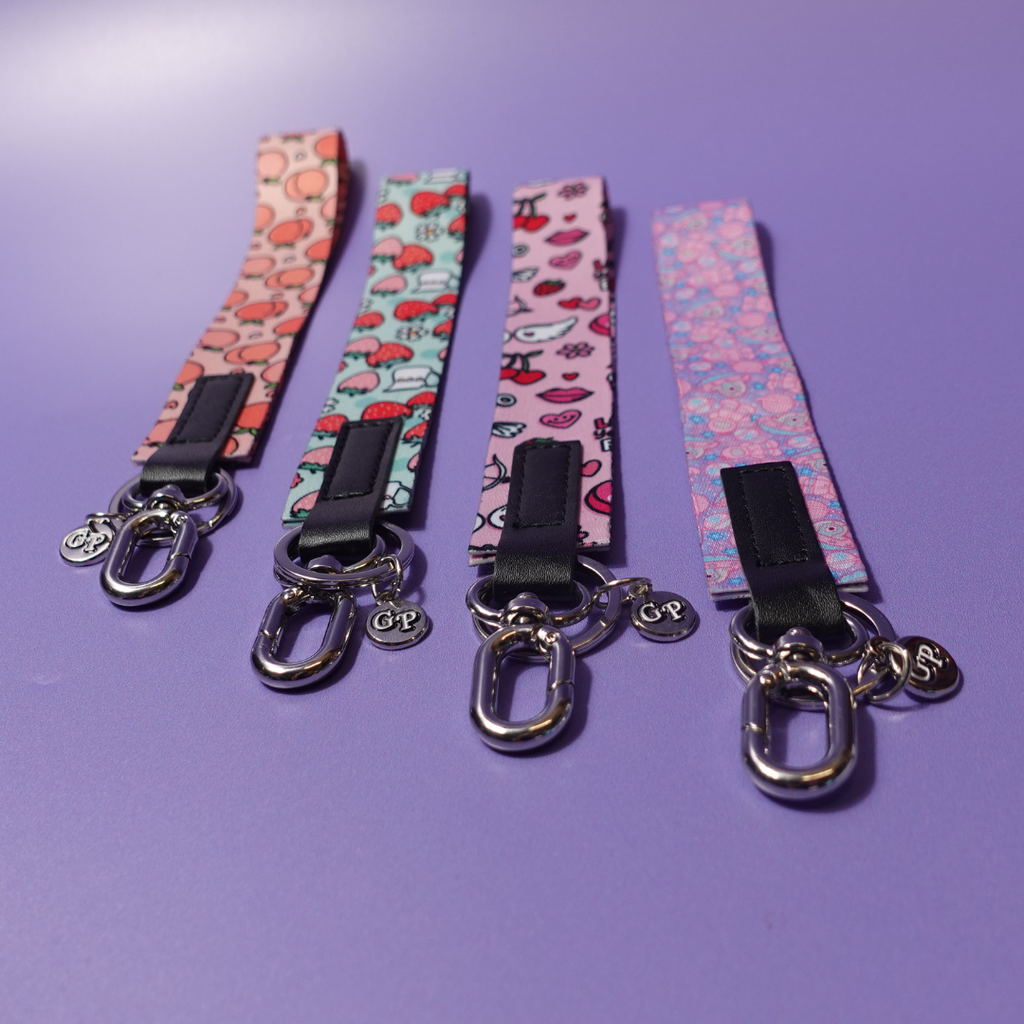 Satin Wristlet Keychain | Double Hook Wrist Strap for Keys &amp; Accessories
