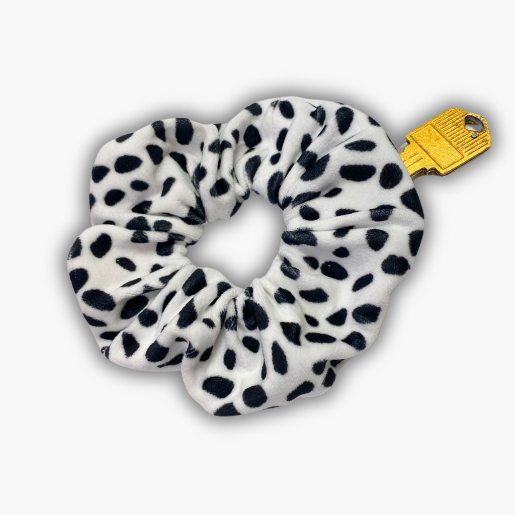 Dalmatian Zip Safety Scrunchie
