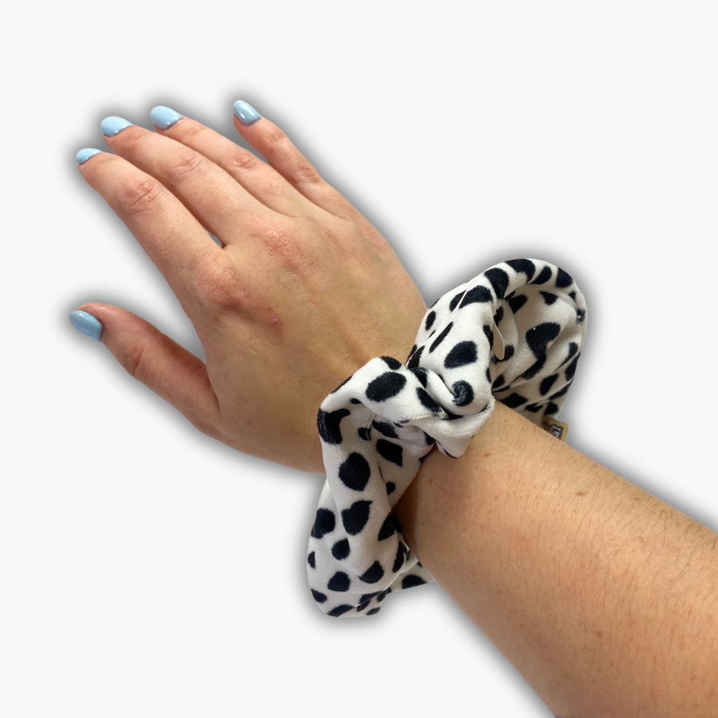 Dalmatian Zip Safety Scrunchie