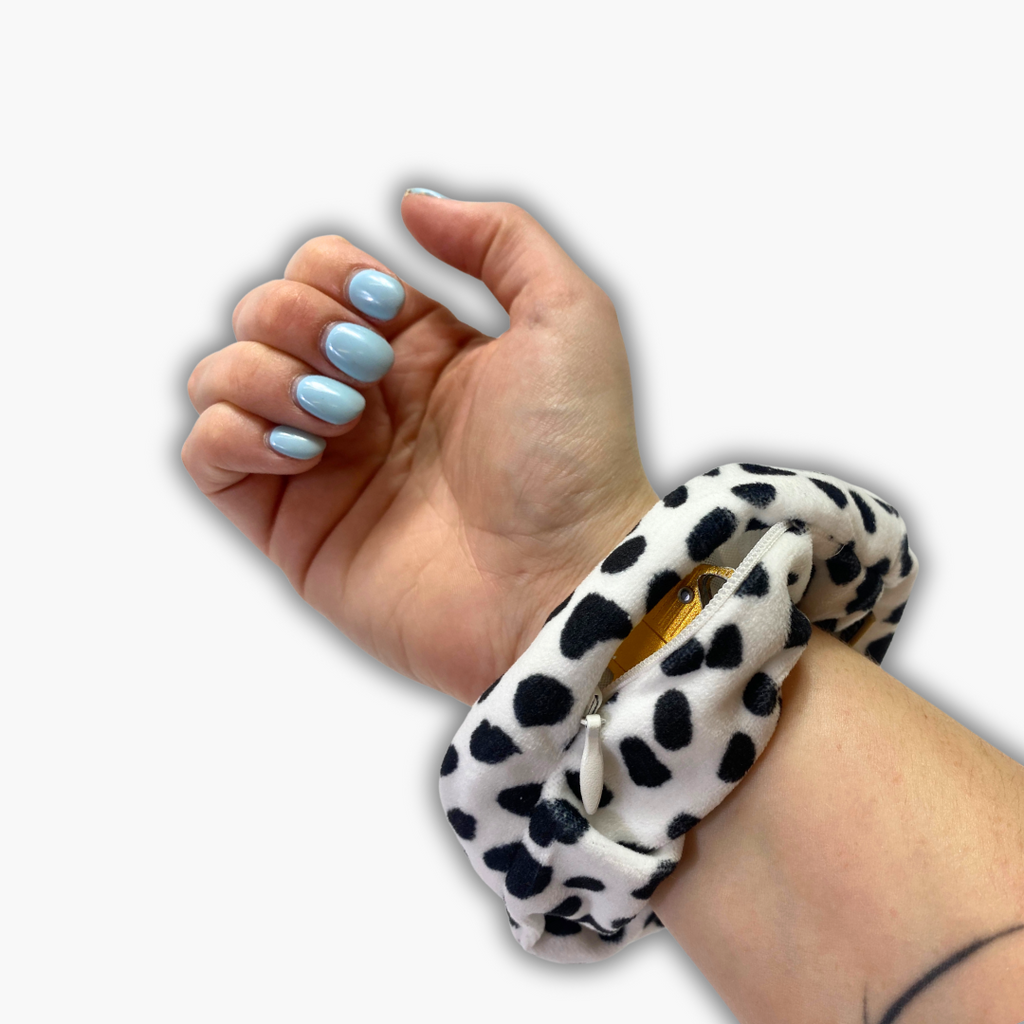 Dalmatian Zip Safety Scrunchie