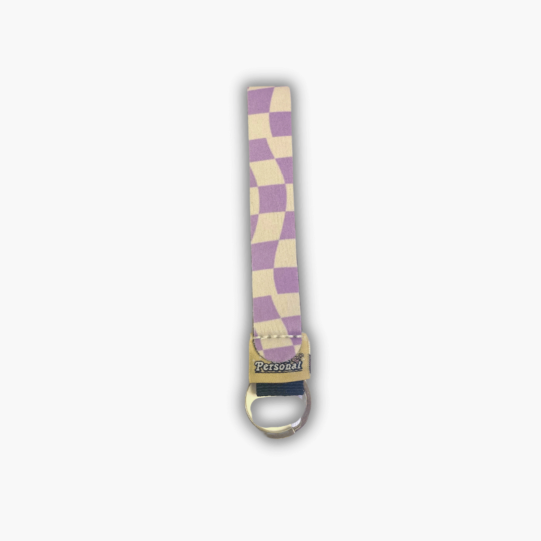 Patterned Cotton Keyring Wristlet