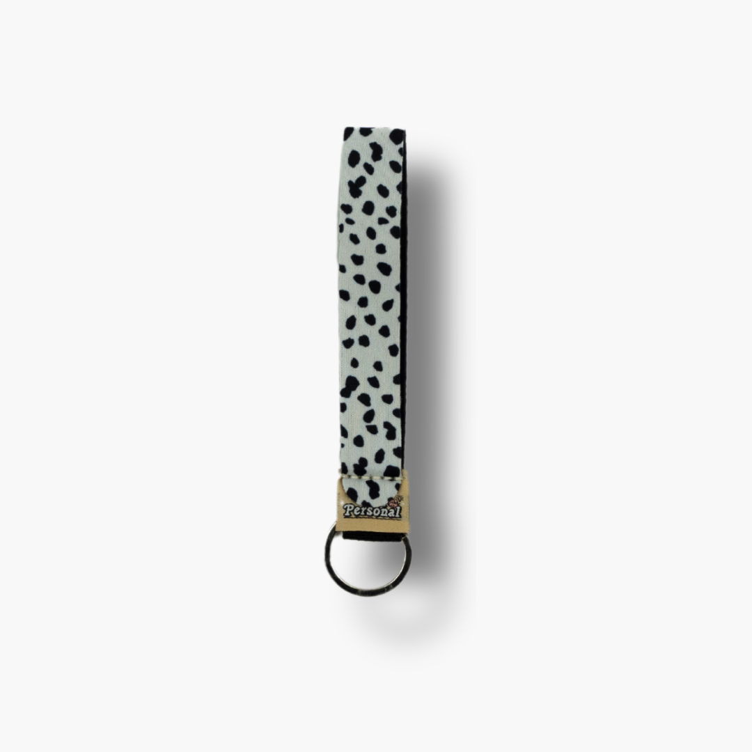 Patterned Cotton Keyring Wristlet