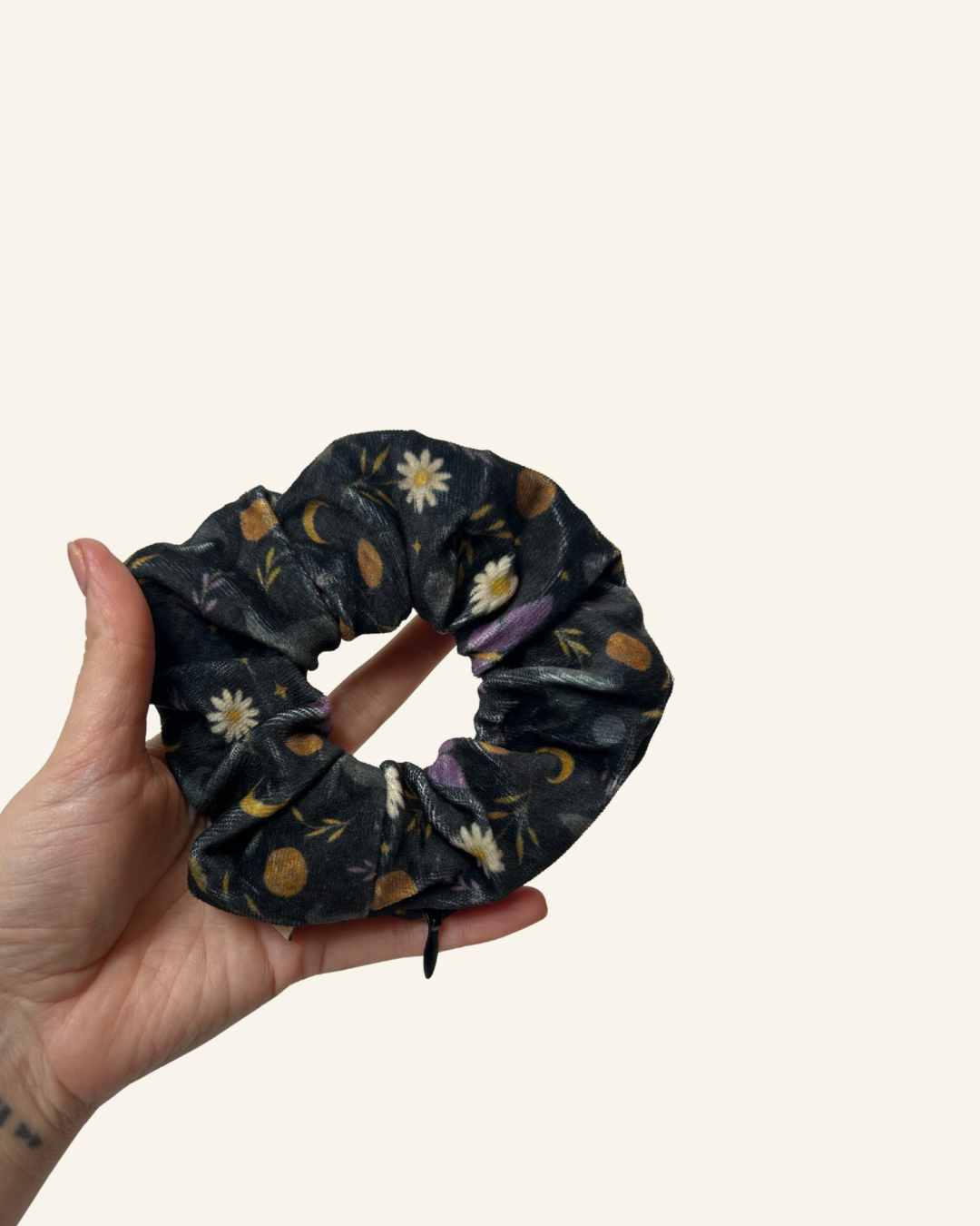 Limited Edition Midnight Spell Safety Zip Scrunchie