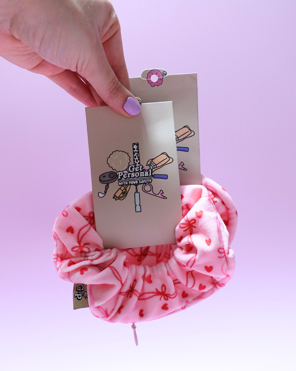 Pinky Promise Safety Zip Scrunchie