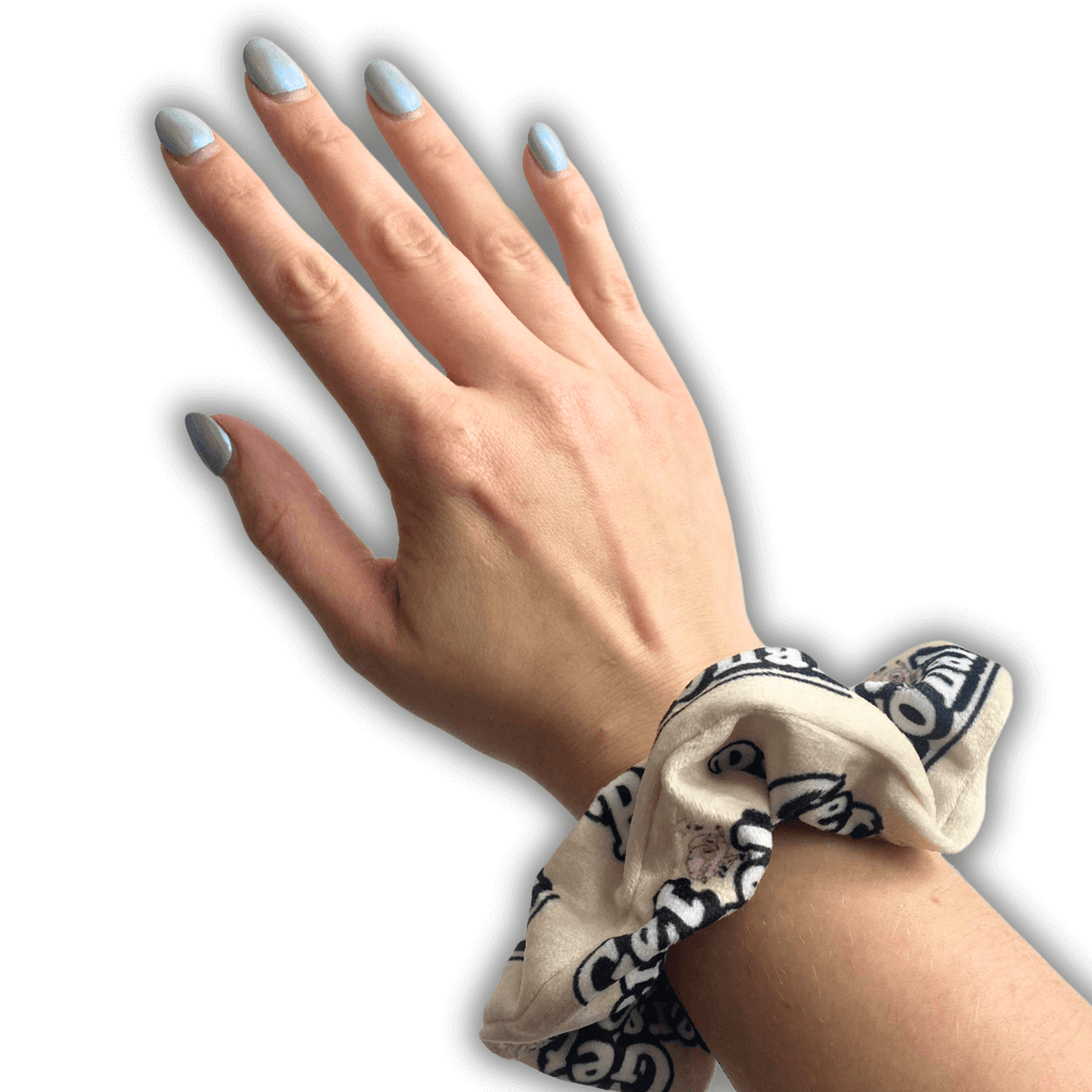 Get personal Zip Safety Scrunchie